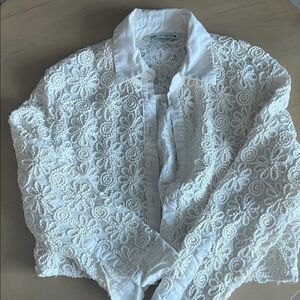 Zara Cream Lace Blouse